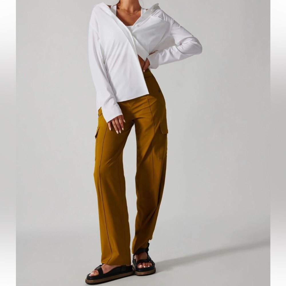 Athleta Vienna Cargo Pant, Brass Yellow